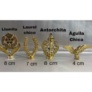 Llamita <small><small>(8cm)</small></small> | Laurel Chico <small><small>(7cm)</small></small> | Antorchita <small><small>(8cm)</small></small> | Águila Chica <small><small>(4cm)</small></small>