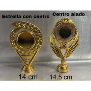 Estrella con Centro <small><small>(14cm)</small></small> | Centro Alado <small><small>(14,5cm)</small></small>