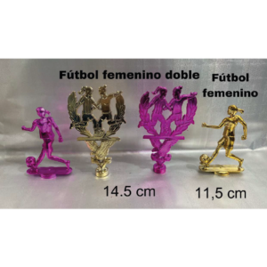 Fútbol Femenino Doble <small><small>(14,5cm)</small></small> | Fútbol Femenino <small><small>(11,5cm)</small></small>