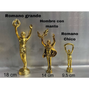 Romano Grande <small><small>(18cm)</small></small> | Hombre con Manto <small><small>(14cm)</small></small> | Romano Chico <small><small>(9,5cm)</small></small>
