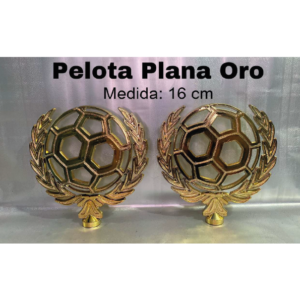 Pelota Plana Oro<small><small>(16 cm)</small></small>