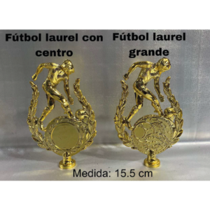 Fútbol Laurel con Centro | Fútbol Laurel Grande<br><small><small>(15,5cm)</small></small>