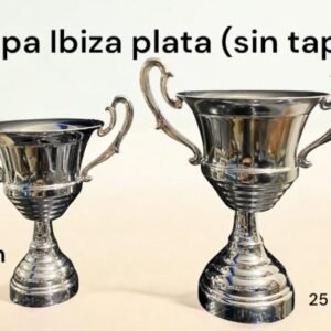 <small><strong>NUEVO</strong></small><br>Copa Ibiza Plata (sin tapa)<small><small><i>(Grande: 31cm | Chica: 25cm)</i></small></small>